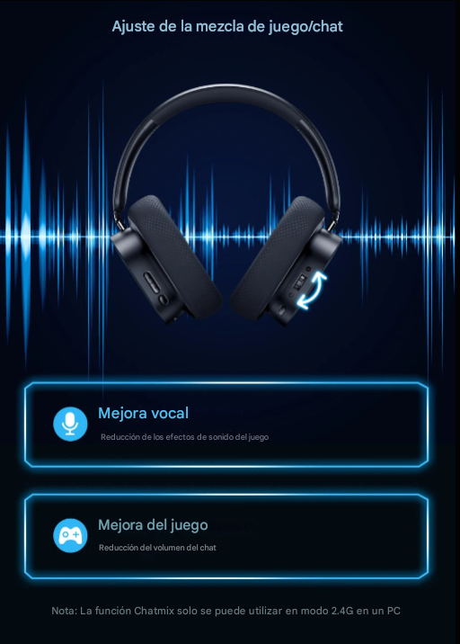 Auriculares para juegos Baseus GH02 con cable e inalámbricos, Bluetooth 5.3, controlador de 40 mm, RGB.