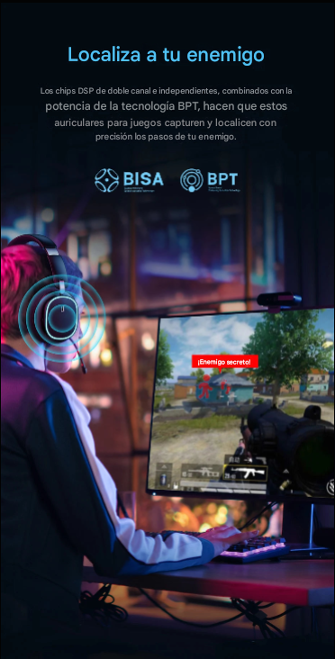 Auriculares para juegos Baseus GH02 con cable e inalámbricos, Bluetooth 5.3, controlador de 40 mm, RGB.