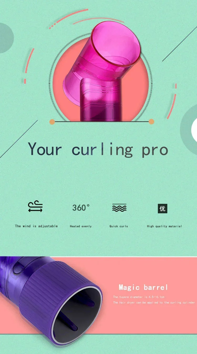 Difusor de pelo DIY para salón, rodillo mágico para el pelo, gorro de secado, secador de pelo, rizo de viento, cubierta para secador de pelo, herramientas de estilismo para el cuidado del cabello, accesorio