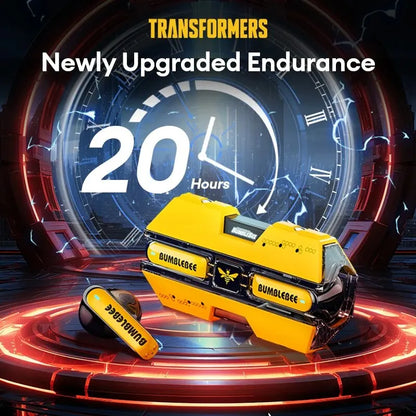 Auriculares Gamer TWS TF-T01 con Bluetooth 5.3, Cancelación de Ruido y Micrófono – Diseño Transformers