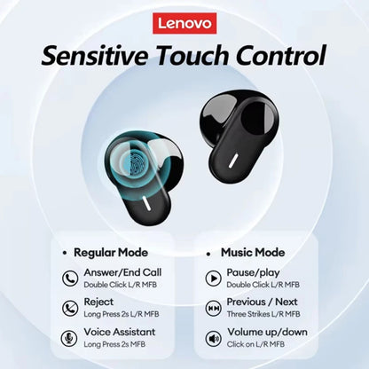 Lenovo LP19 auriculares inalámbricos Bluetooth auriculares con sonido envolvente HiFi auriculares deportivos intrauditivos de modo Dual HD llamada auriculares con micrófono