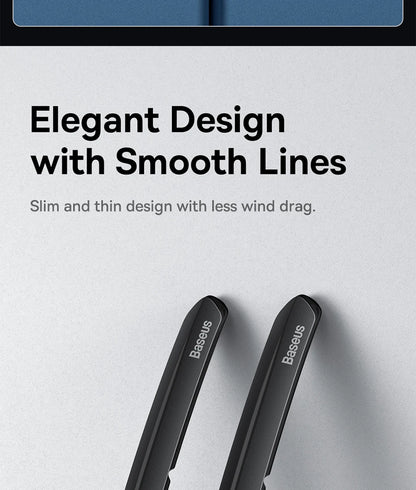 Baseus-tira anticolisión para puerta de coche, 6 uds., para Tesla Model 3/Y, pegatinas de barra protectora, cubierta de espejo retrovisor, tira protectora