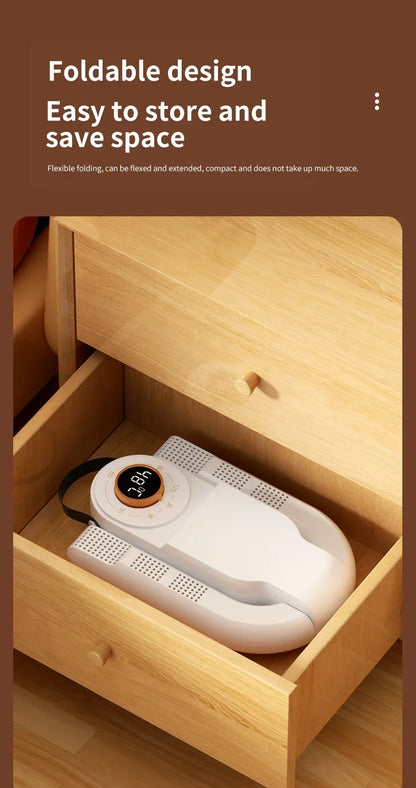 Secador de zapatos eléctrico, calentador de botas, secador de botas UV para pies, elimina el olor, desodorante de botas de secado rápido, secador de calcetines multifunción