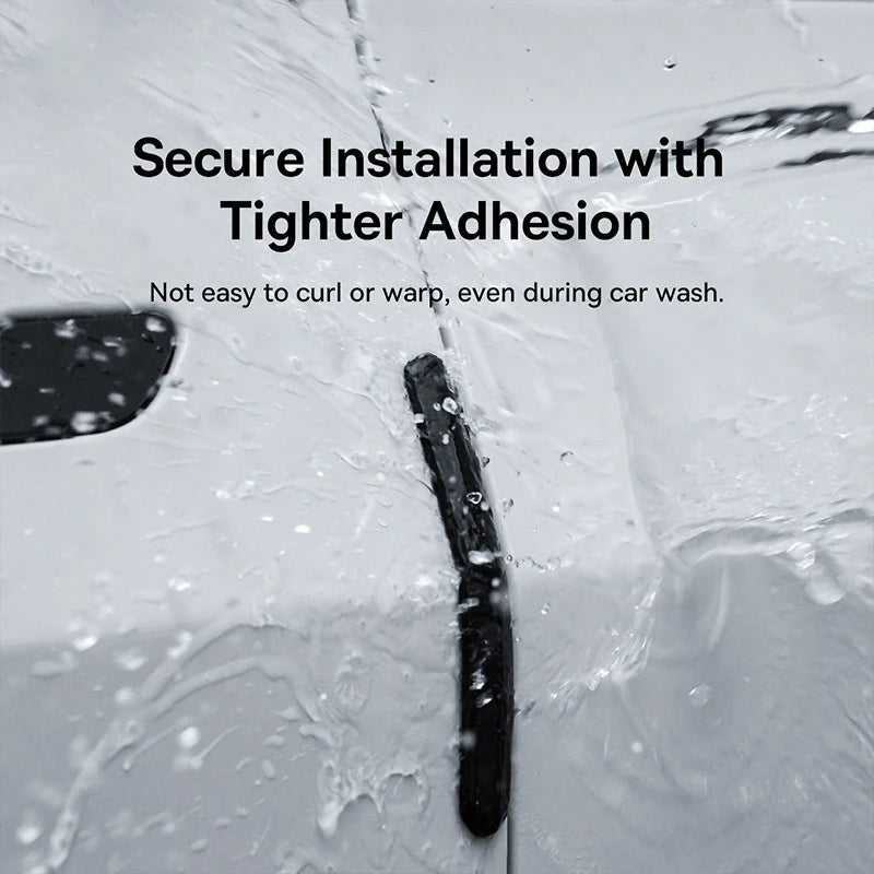 Baseus-tira anticolisión para puerta de coche, 6 uds., para Tesla Model 3/Y, pegatinas de barra protectora, cubierta de espejo retrovisor, tira protectora