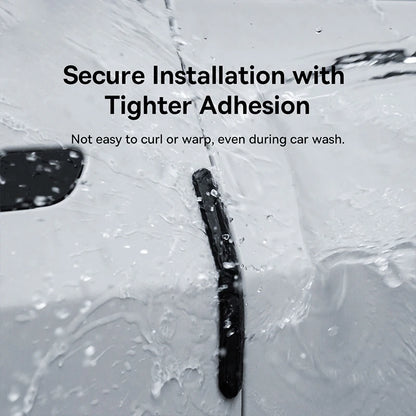 Baseus-tira anticolisión para puerta de coche, 6 uds., para Tesla Model 3/Y, pegatinas de barra protectora, cubierta de espejo retrovisor, tira protectora