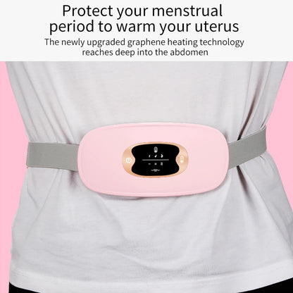 Almohadilla térmica Menstrual, cinturón de palacio cálido inteligente para aliviar el dolor de la cintura durante la menstruación, herramientas de masaje de cintura Abdominal