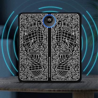 Almohadilla masajeadora de pies eléctrica, esterilla de masaje electroestimulador EMS, Masajeador muscular, relajación de pies, Masajeador de Fitness, carga USB