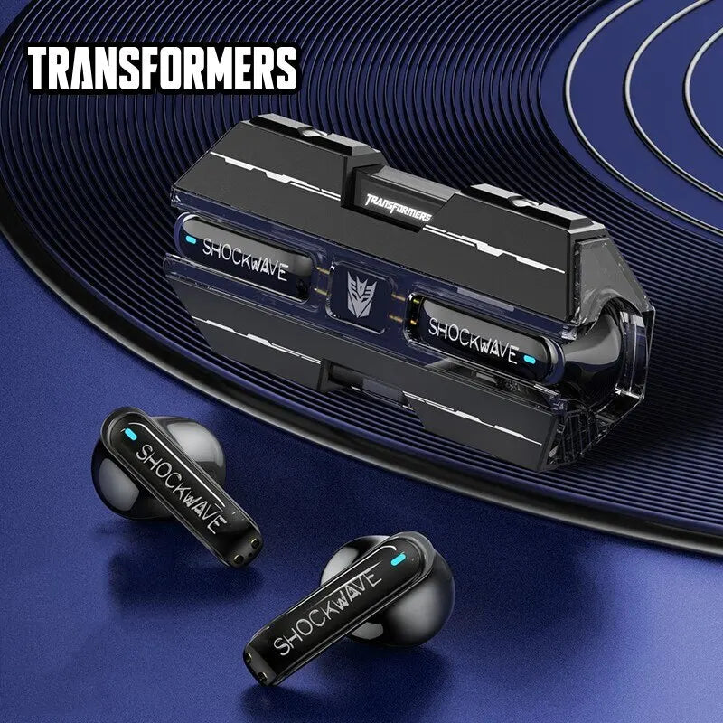 Auriculares Gamer TWS TF-T01 con Bluetooth 5.3, Cancelación de Ruido y Micrófono – Diseño Transformers