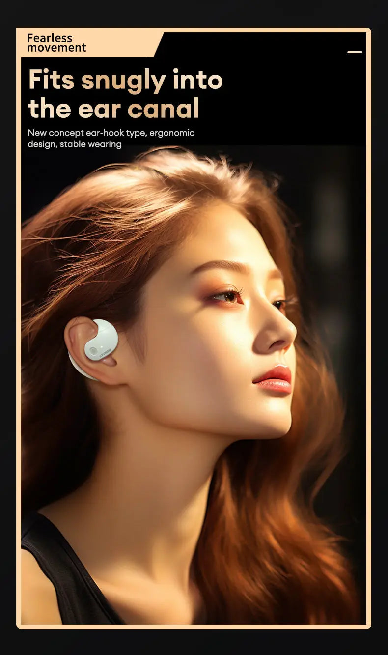 HYUNDAI HY-T26 Pro OWS auriculares con gancho para la oreja llamada HD auriculares Bluetooth batería de larga duración auriculares inalámbricos de música deportiva con micrófono