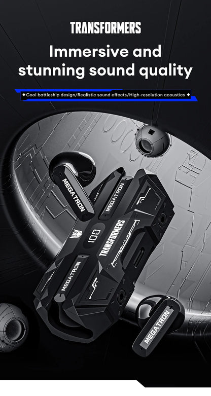 Nuevos transformadores TF-T51 TWS auriculares inalámbricos de larga resistencia con pantalla LED de potencia auriculares Bluetooth V5.4 llamadas HD auriculares