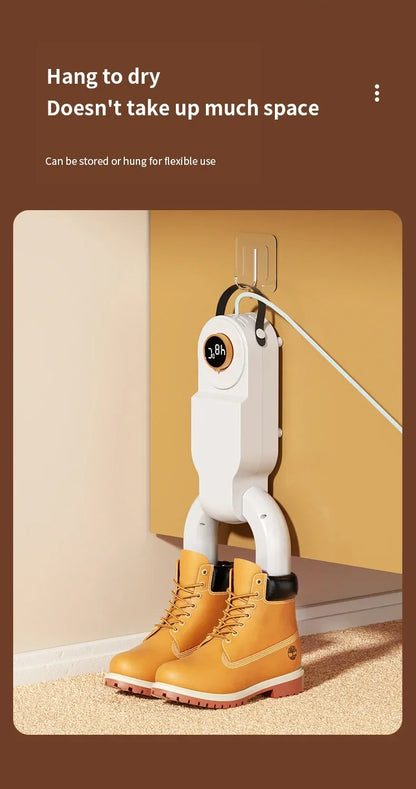 Secador de zapatos eléctrico, calentador de botas, secador de botas UV para pies, elimina el olor, desodorante de botas de secado rápido, secador de calcetines multifunción