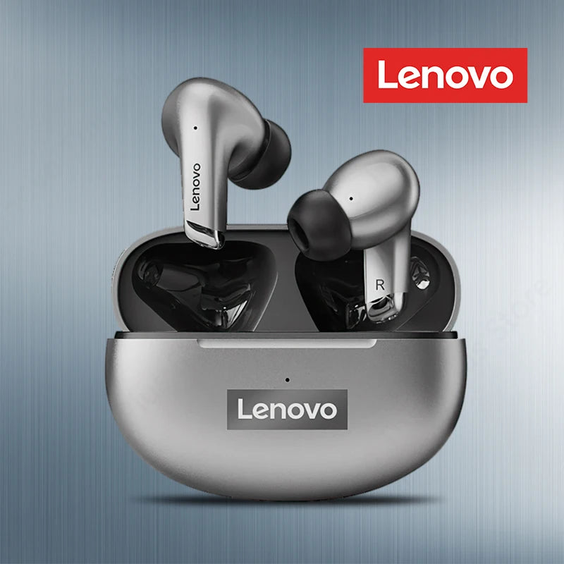Lenovo-auriculares inalámbricos con Bluetooth LP5 100% originales, cascos de música HiFi con micrófono, deportivos, resistentes al agua, novedad de 2021