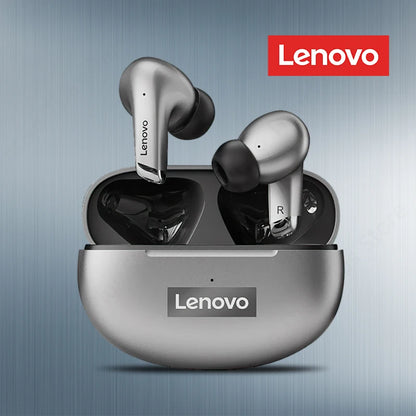 Lenovo-auriculares inalámbricos LP5, audífonos de música HiFi con Bluetooth, micrófono, deportivos, resistentes al agua, 100% originales, novedad de 2021