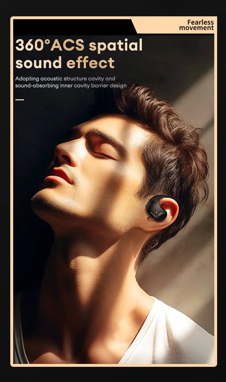 HYUNDAI HY-T26 Pro OWS auriculares con gancho para la oreja llamada HD auriculares Bluetooth batería de larga duración auriculares inalámbricos de música deportiva con micrófono