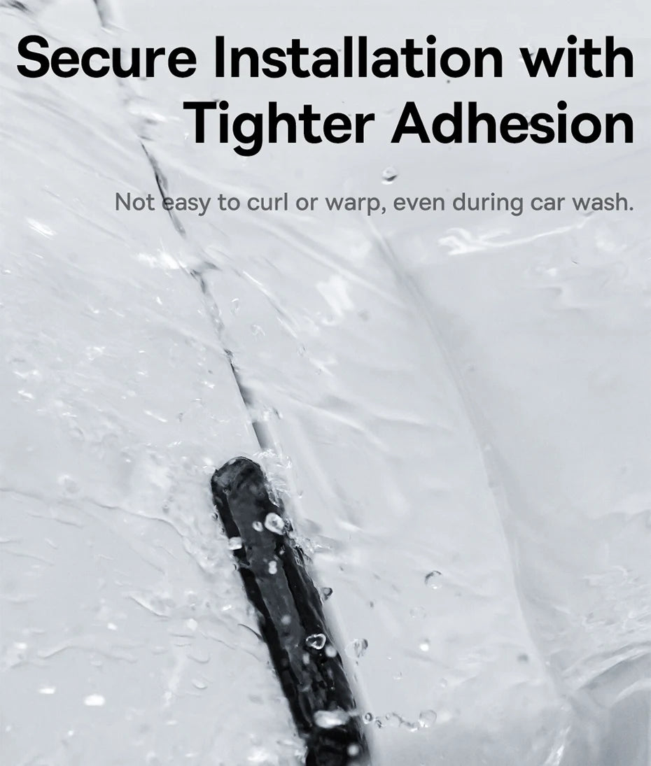 Baseus-tira anticolisión para puerta de coche, 6 uds., para Tesla Model 3/Y, pegatinas de barra protectora, cubierta de espejo retrovisor, tira protectora