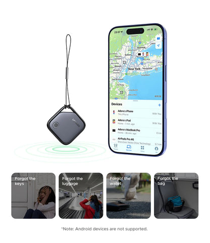 UGREEN Smart Tag Bluetooth Tracker, buscador de llaves Localizador de artículos SmartTag Batería de hasta 2 años para iPhone Apple Find My (solo IOS)