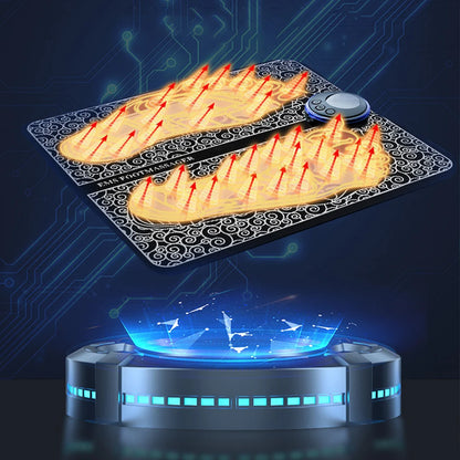 Almohadilla masajeadora de pies eléctrica, esterilla de masaje electroestimulador EMS, Masajeador muscular, relajación de pies, Masajeador de Fitness, carga USB