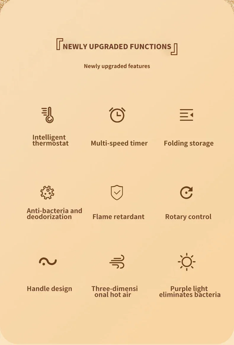 Secador de zapatos eléctrico, calentador de botas, secador de botas UV para pies, elimina el olor, desodorante de botas de secado rápido, secador de calcetines multifunción