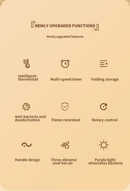 Secador de zapatos eléctrico, calentador de botas, secador de botas UV para pies, elimina el olor, desodorante de botas de secado rápido, secador de calcetines multifunción