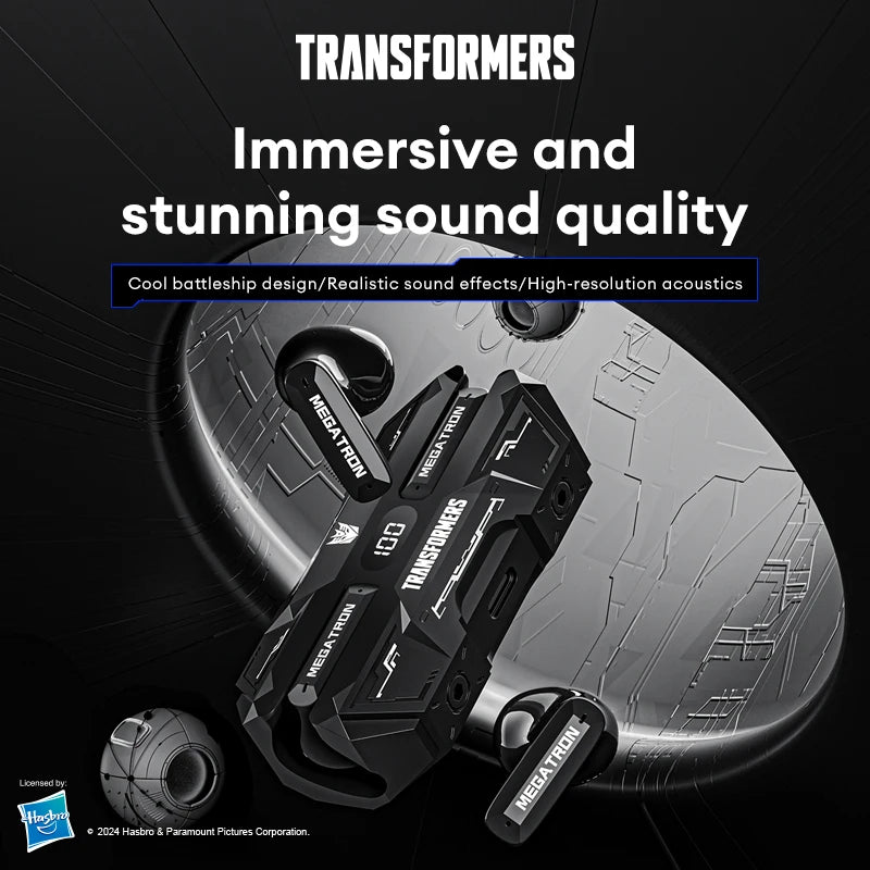 Nuevos transformadores TF-T51 TWS auriculares inalámbricos de larga resistencia con pantalla LED de potencia auriculares Bluetooth V5.4 llamadas HD auriculares