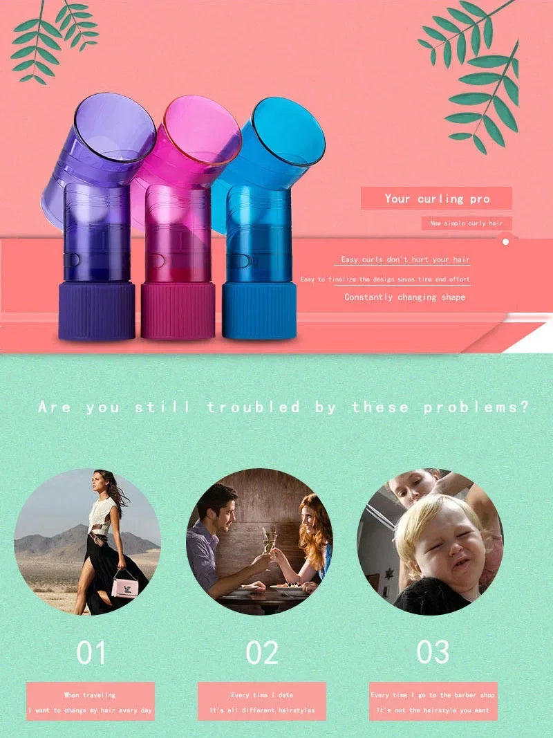 Difusor de pelo DIY para salón, rodillo mágico para el pelo, gorro de secado, secador de pelo, rizo de viento, cubierta para secador de pelo, herramientas de estilismo para el cuidado del cabello, accesorio