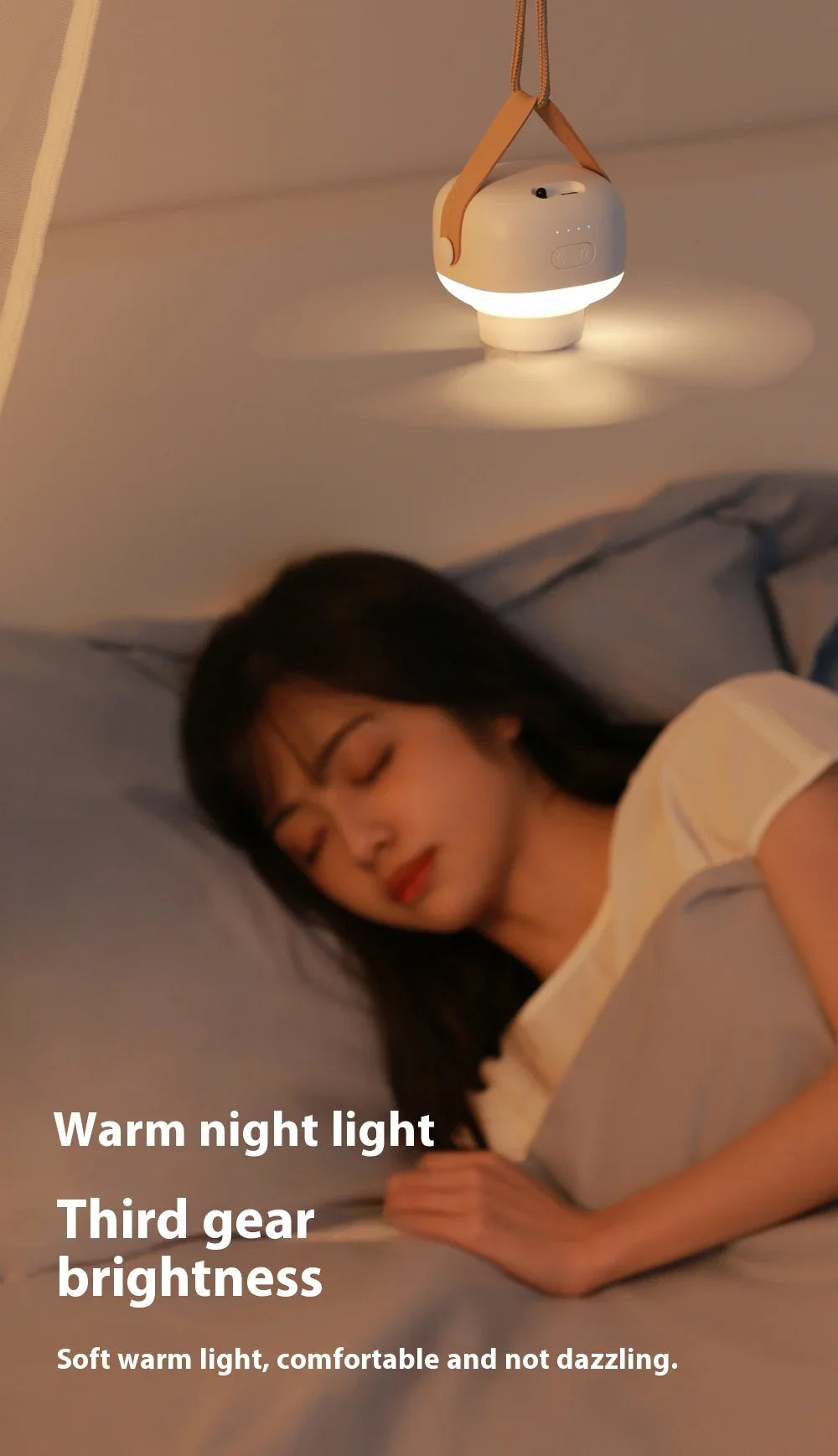 Ventiladores de techo portátiles, ventilador eléctrico LED recargable, lámpara de noche para el hogar, tienda de campaña al aire libre, ventilador colgante con Control remoto