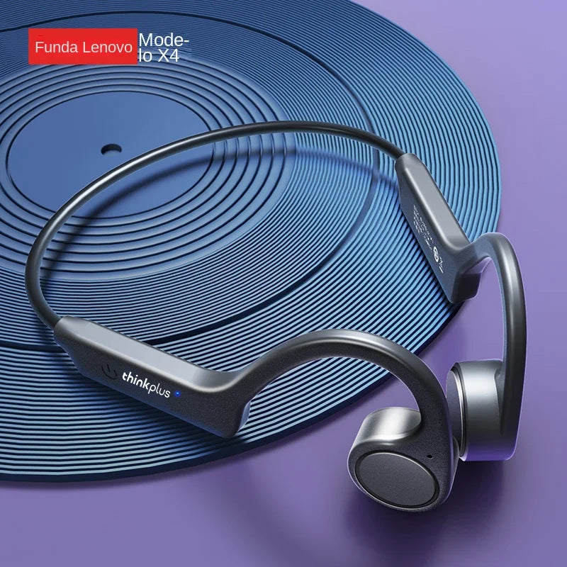 Lenovo-auriculares de conducción ósea X3 Pro, cascos inalámbricos con gancho para la oreja, Bluetooth, Hifi, con micrófono, resistentes al agua