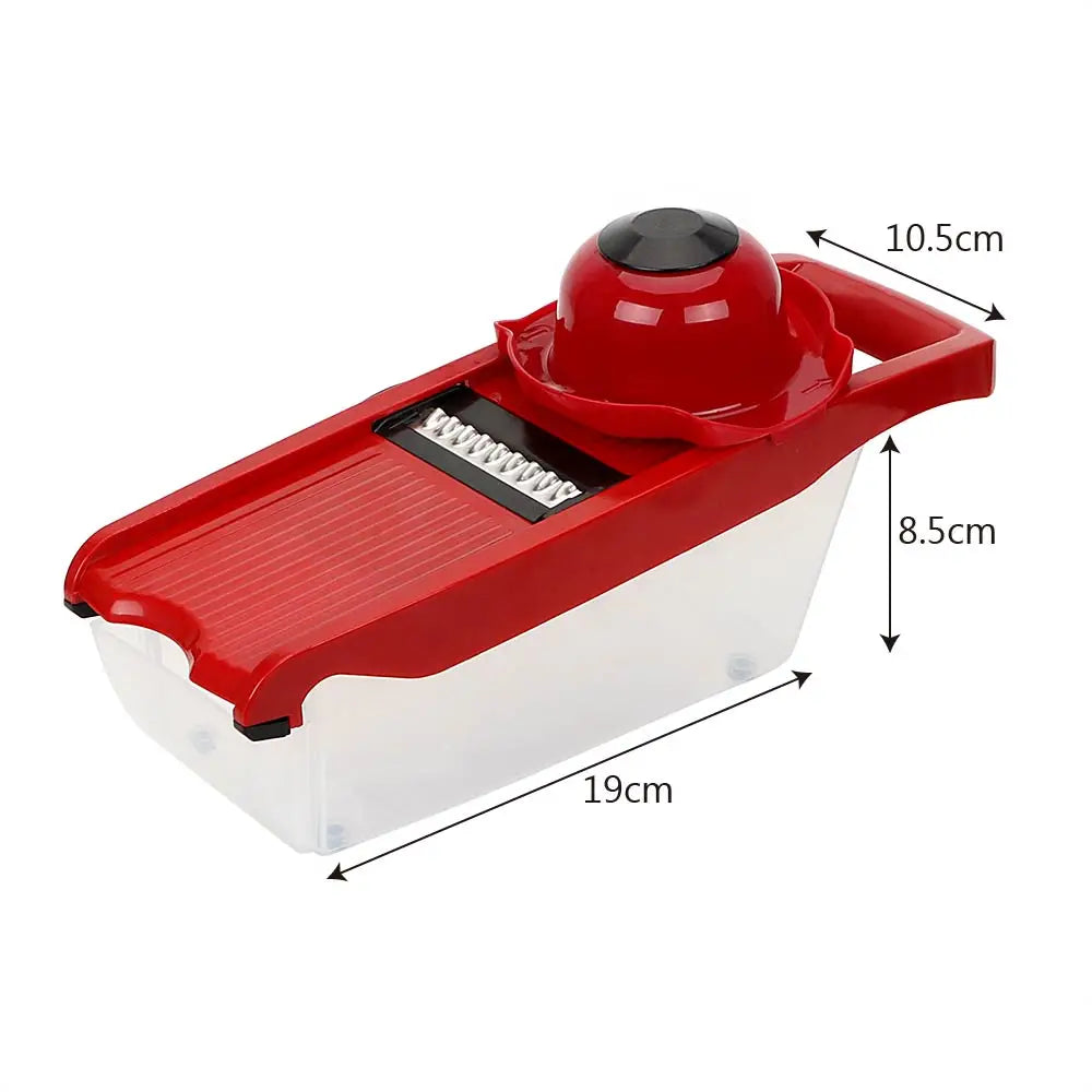 HILIFE-dispositivo de cocina multifunción, 6 cuchillas, rebanador de mandolina vegetal, juegos de herramientas de cocina, rallador cortador de frutas