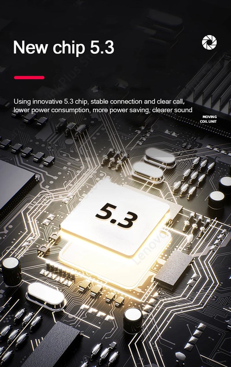 Lenovo-auriculares de conducción ósea X3 Pro, cascos inalámbricos con gancho para la oreja, Bluetooth, Hifi, con micrófono, resistentes al agua