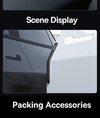 Baseus-tira anticolisión para puerta de coche, 6 uds., para Tesla Model 3/Y, pegatinas de barra protectora, cubierta de espejo retrovisor, tira protectora