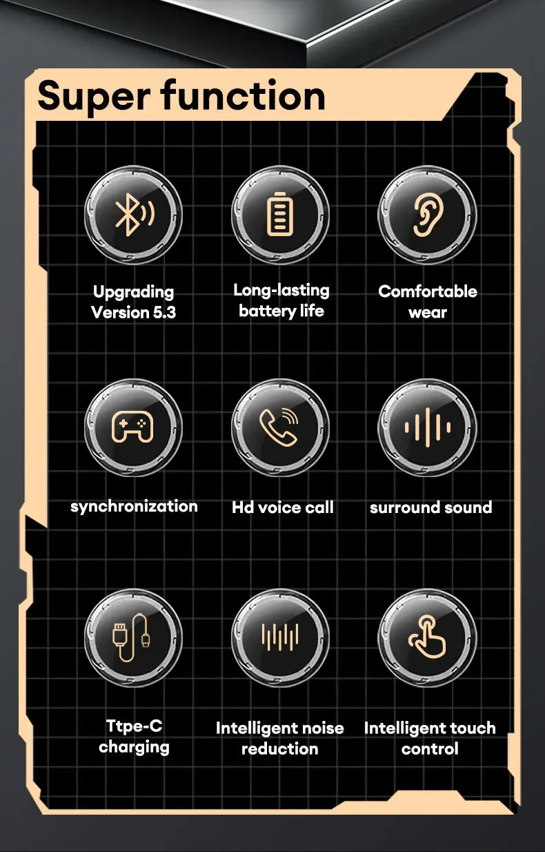 HYUNDAI HY-T26 Pro OWS auriculares con gancho para la oreja llamada HD auriculares Bluetooth batería de larga duración auriculares inalámbricos de música deportiva con micrófono