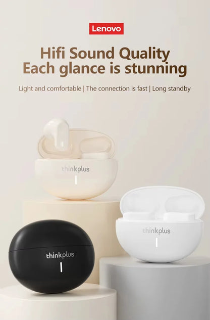 Lenovo LP19 auriculares inalámbricos Bluetooth auriculares con sonido envolvente HiFi auriculares deportivos intrauditivos de modo Dual HD llamada auriculares con micrófono