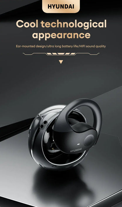 HYUNDAI HY-T26 Pro OWS auriculares con gancho para la oreja llamada HD auriculares Bluetooth batería de larga duración auriculares inalámbricos de música deportiva con micrófono