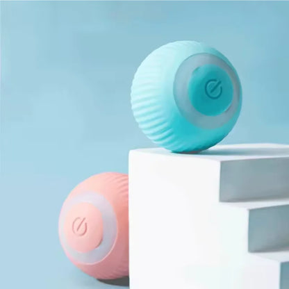 Juguetes eléctricos con pelota para gatos, juguetes inteligentes con rodamiento automático, interactivos para entrenamiento de gatos, juguetes para gatitos móviles para jugar en interiores