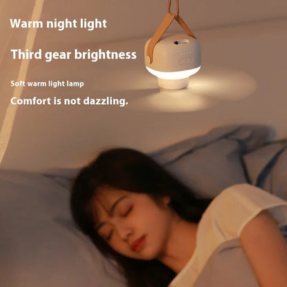 Ventiladores de techo portátiles, ventilador eléctrico LED recargable, lámpara de noche para el hogar, tienda de campaña al aire libre, ventilador colgante con Control remoto