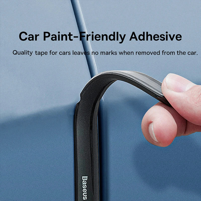 Baseus-tira anticolisión para puerta de coche, 6 uds., para Tesla Model 3/Y, pegatinas de barra protectora, cubierta de espejo retrovisor, tira protectora