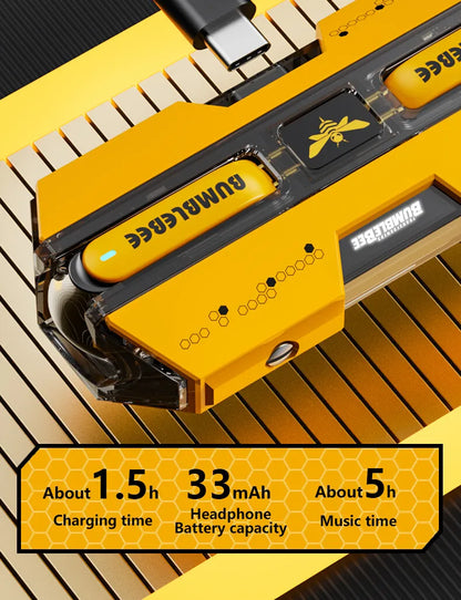 Auriculares Gamer TWS TF-T01 con Bluetooth 5.3, Cancelación de Ruido y Micrófono – Diseño Transformers