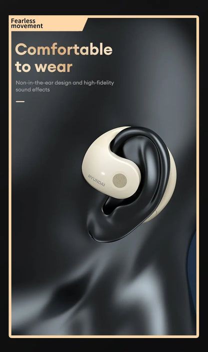 HYUNDAI HY-T26 Pro OWS auriculares con gancho para la oreja llamada HD auriculares Bluetooth batería de larga duración auriculares inalámbricos de música deportiva con micrófono