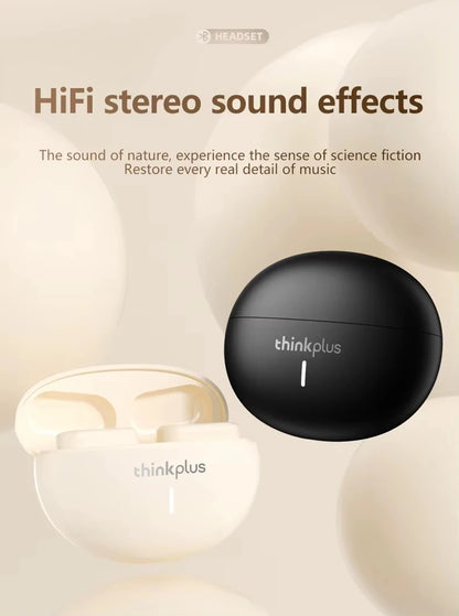 Lenovo LP19 auriculares inalámbricos Bluetooth auriculares con sonido envolvente HiFi auriculares deportivos intrauditivos de modo Dual HD llamada auriculares con micrófono