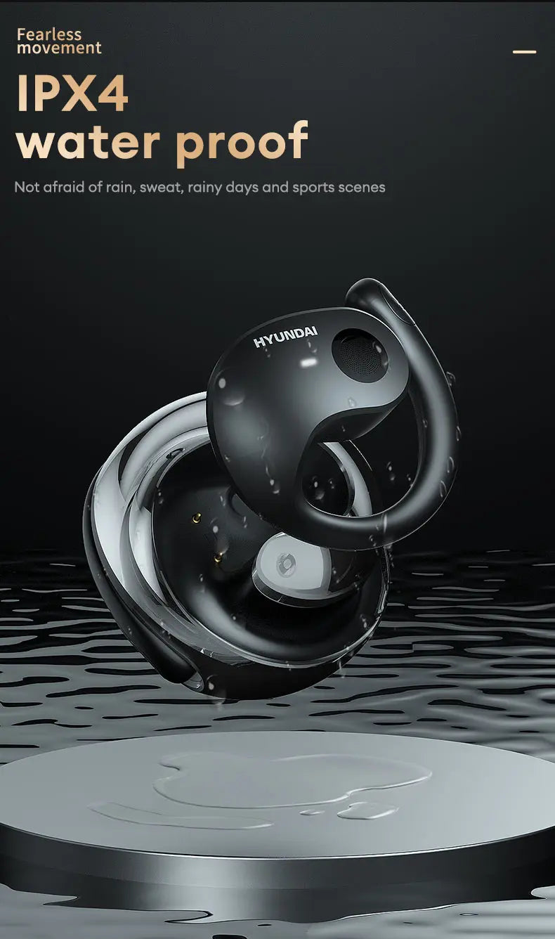 HYUNDAI HY-T26 Pro OWS auriculares con gancho para la oreja llamada HD auriculares Bluetooth batería de larga duración auriculares inalámbricos de música deportiva con micrófono