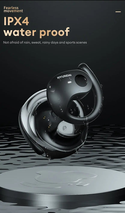 HYUNDAI HY-T26 Pro OWS auriculares con gancho para la oreja llamada HD auriculares Bluetooth batería de larga duración auriculares inalámbricos de música deportiva con micrófono