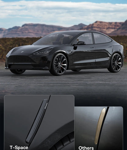 Baseus-tira anticolisión para puerta de coche, 6 uds., para Tesla Model 3/Y, pegatinas de barra protectora, cubierta de espejo retrovisor, tira protectora