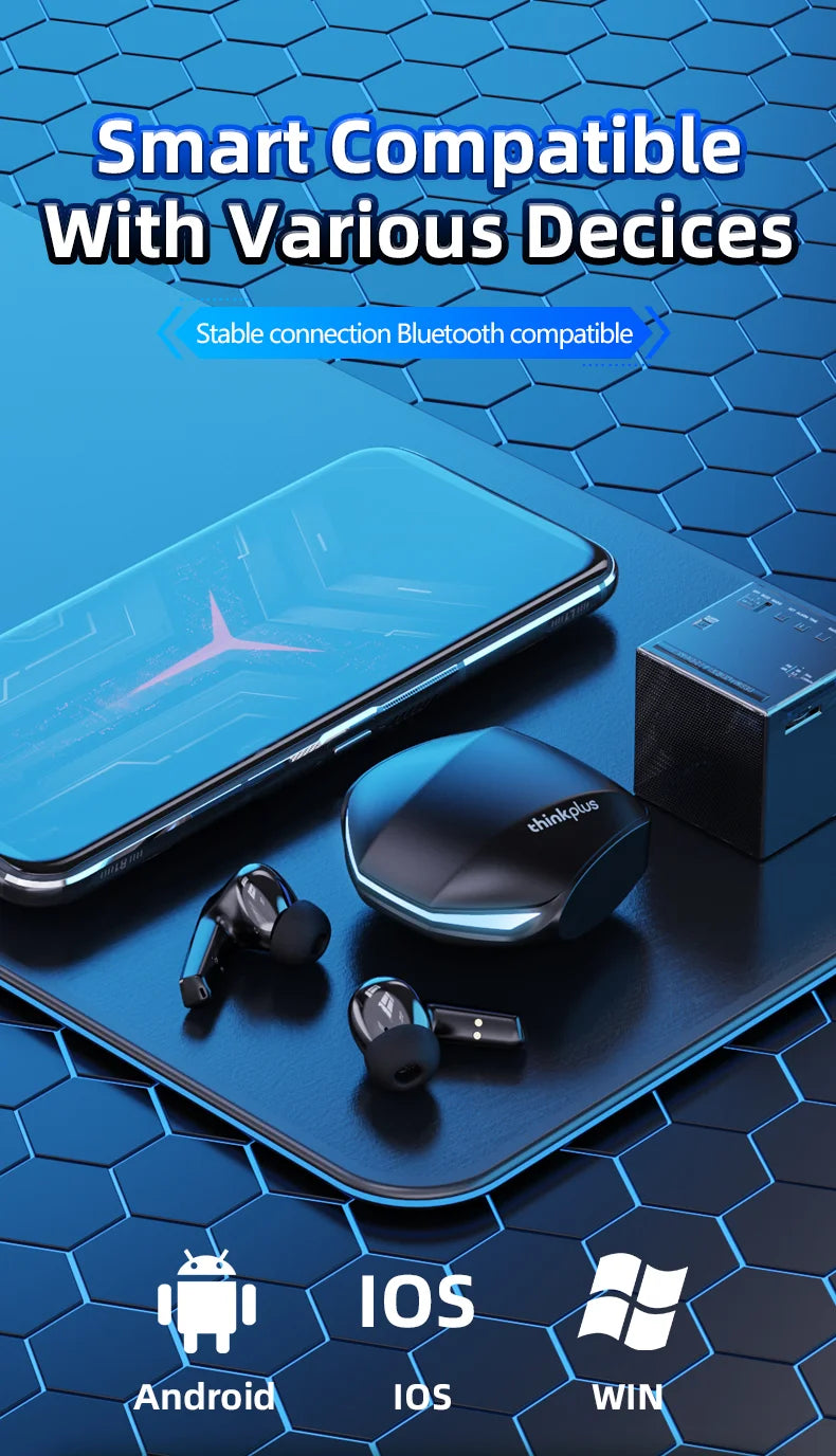 Lenovo GM2 Pro TWS inalámbrico Bluetooth V5.3 auriculares HD llamada baja latencia auriculares modo Dual música Gaming auriculares GM2PRO