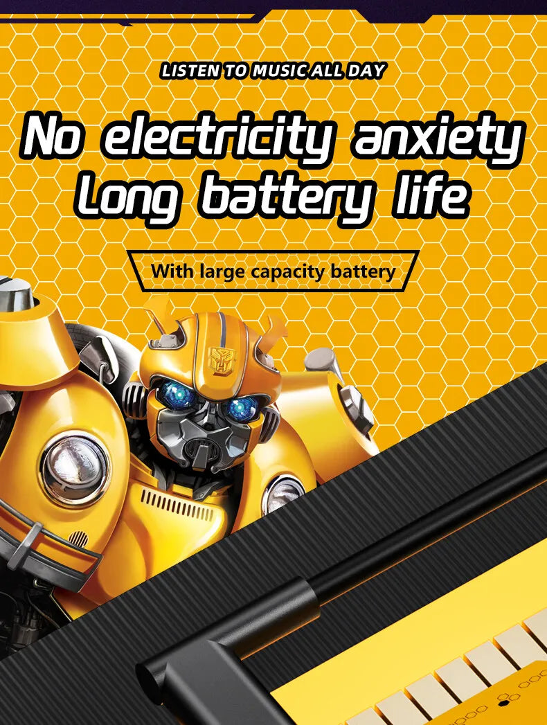 Auriculares Gamer TWS TF-T01 con Bluetooth 5.3, Cancelación de Ruido y Micrófono – Diseño Transformers