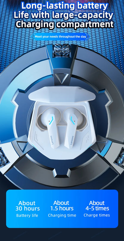 Lenovo GM2 Pro TWS inalámbrico Bluetooth V5.3 auriculares HD llamada baja latencia auriculares modo Dual música Gaming auriculares GM2PRO